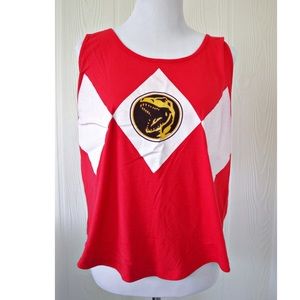 Mighty fine red Power rangers crop top